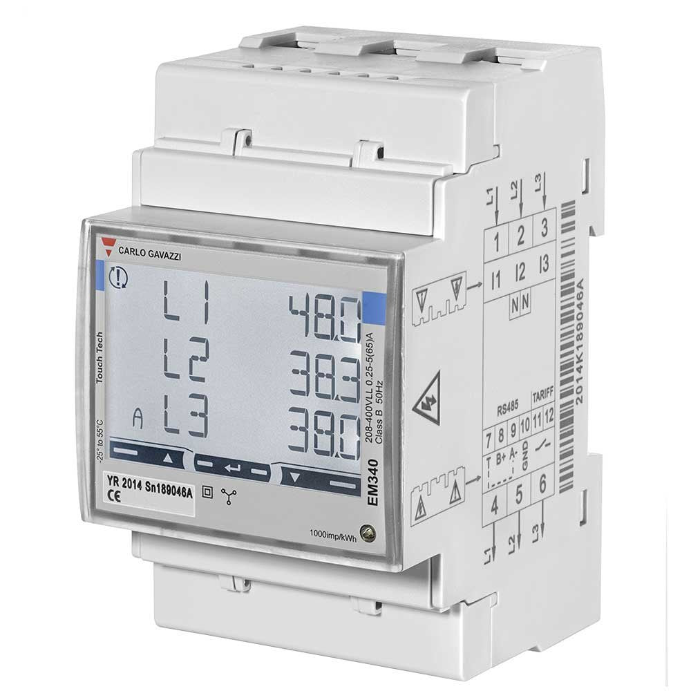 Carlo Gavazzi Automation Em340dinav23xs1pfb Medidor De Coste Energético