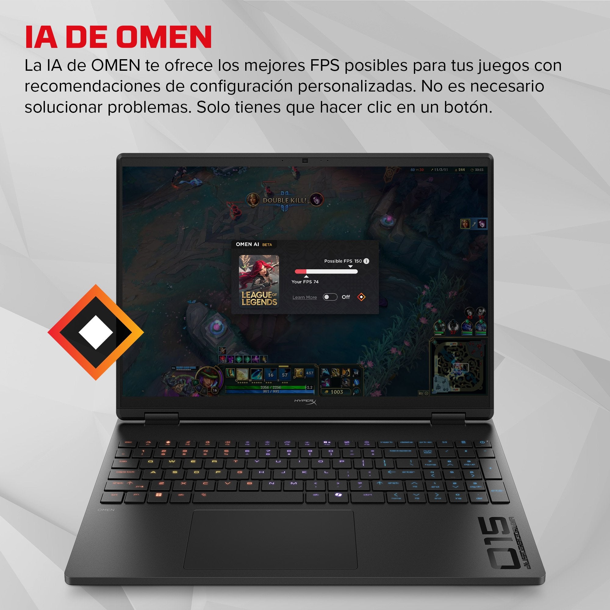 EAN 821844741764 - HP HyperX OMEN 15 inch Gaming Laptop PC 15-ga0004ns Intel® Core™ i7 i7-14650HX 38,9 cm (15.3") 2K 24 GB DD imagen 8