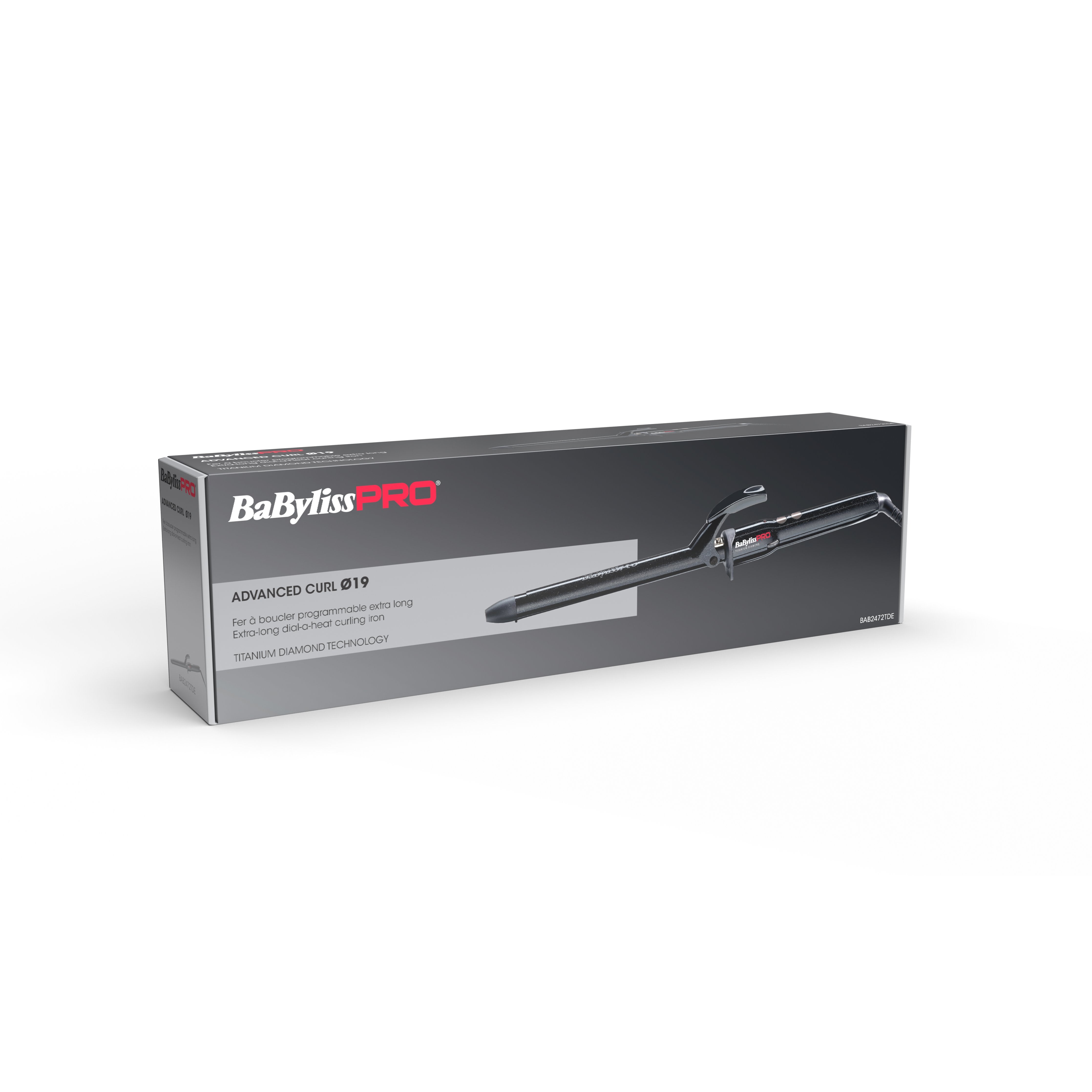 Rizador Babyliss Pro Extra Largo Bab2472tde, 19 Mm