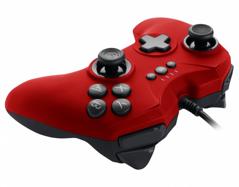 Gamepad Nacon Pc Pcgc-100red 2 Joysticks/6 Botones/2 Gatillos/Cruceta/Con Cable Pcgc-100red