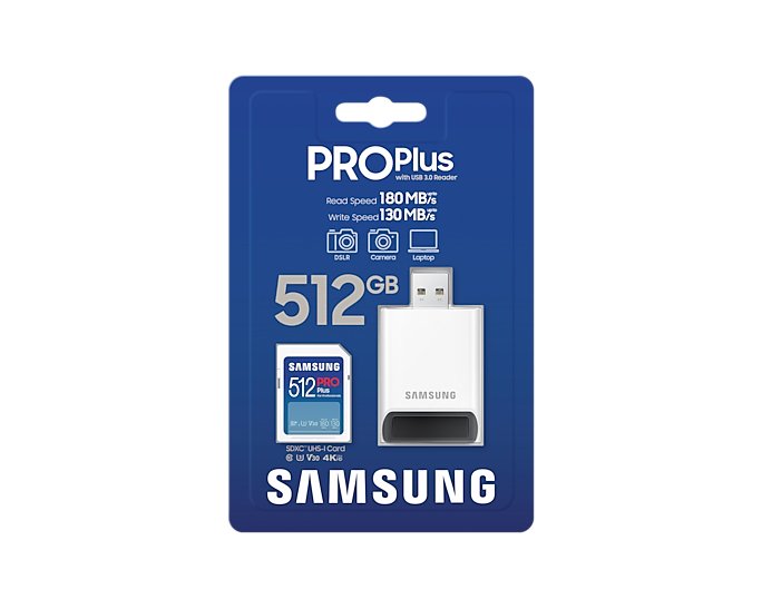 EAN 8806094788006 - Samsung PRO Plus MB-SD512SB/WW memoria flash 512 GB SDXC UHS-I imagen 8