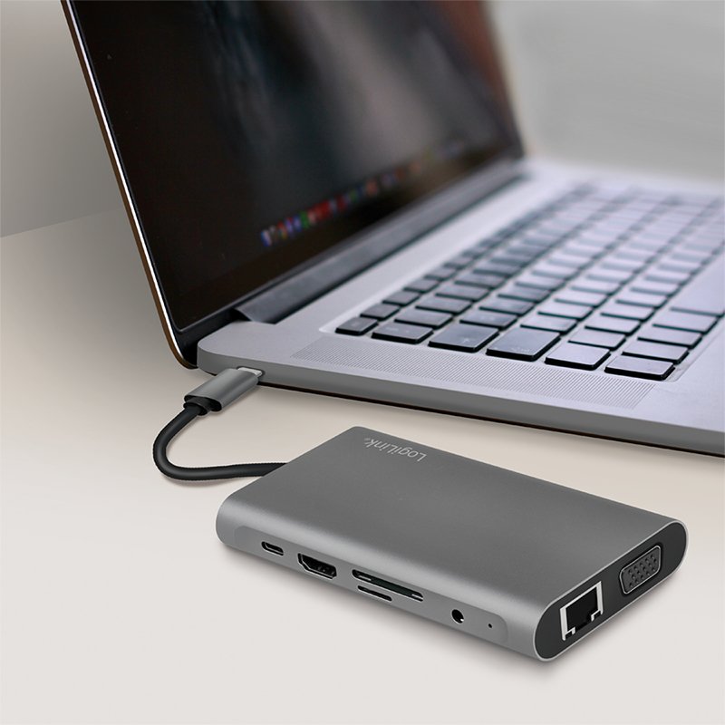 EAN 4052792064711 - LogiLink UA0383 base para portátil y replicador de puertos Alámbrico USB 3.2 Gen 1 (3.1 Gen 1) Type-C Pla imagen 6