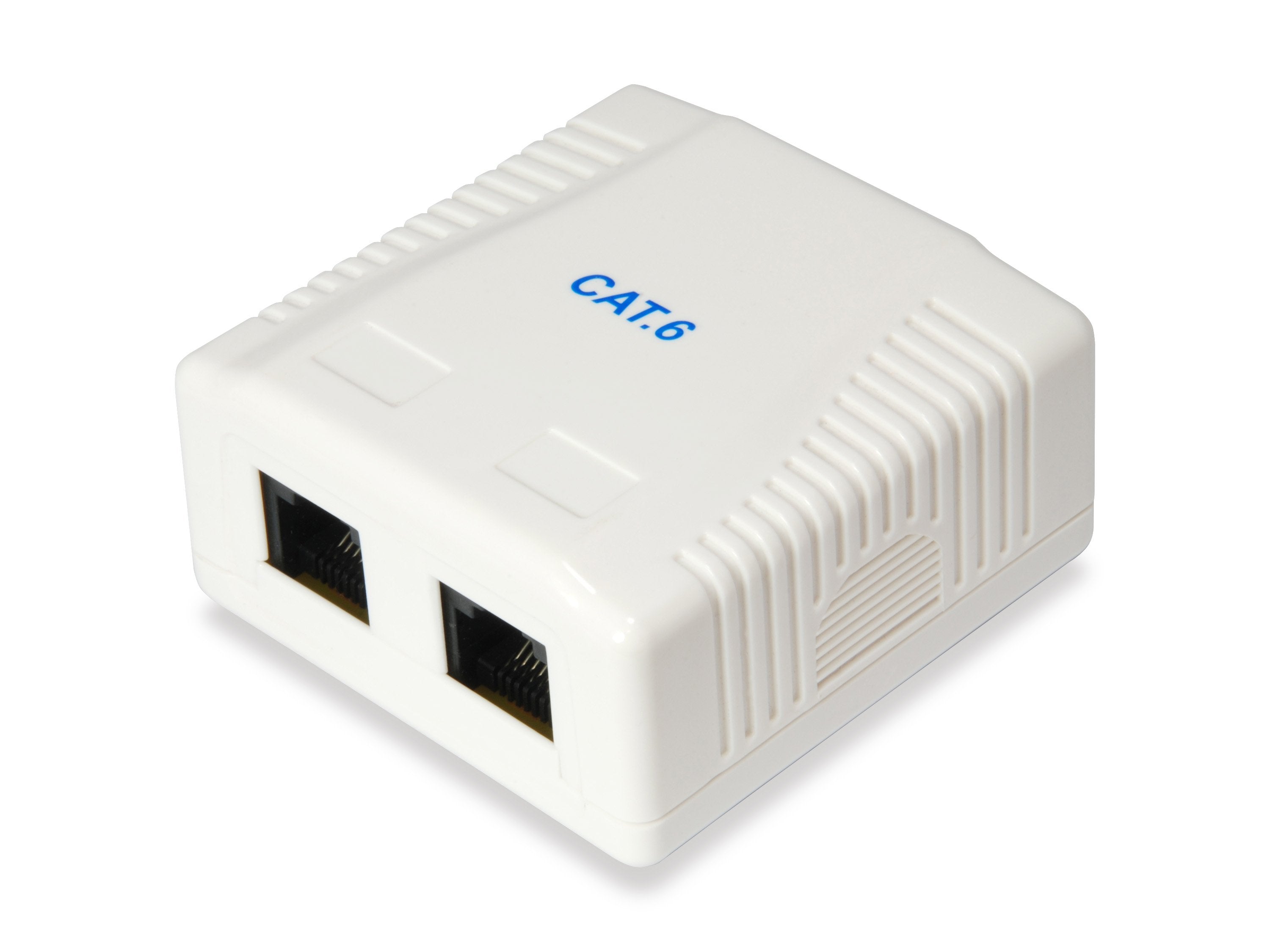Roseta De Superficie Categoria 6 2 Hembras Rj45 Blanco