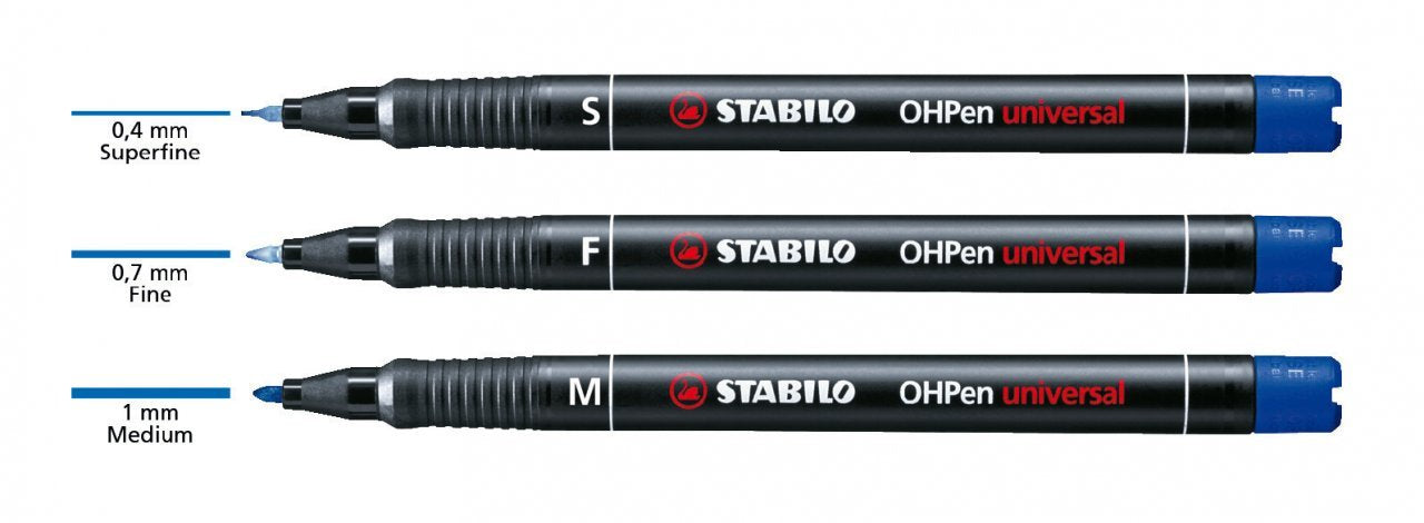 Stabilo - 4 Rotuladores Ohpen - Tinta Permanente - Punto Medio 1.0