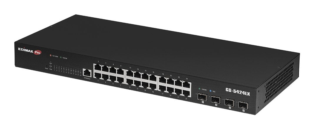 EAN 4717964705112 - Edimax Pro GS-5424LX: 24 Port Smart Switch Gestionado L2 Gigabit Ethernet (10/100/1000) 1U Negro imagen 1