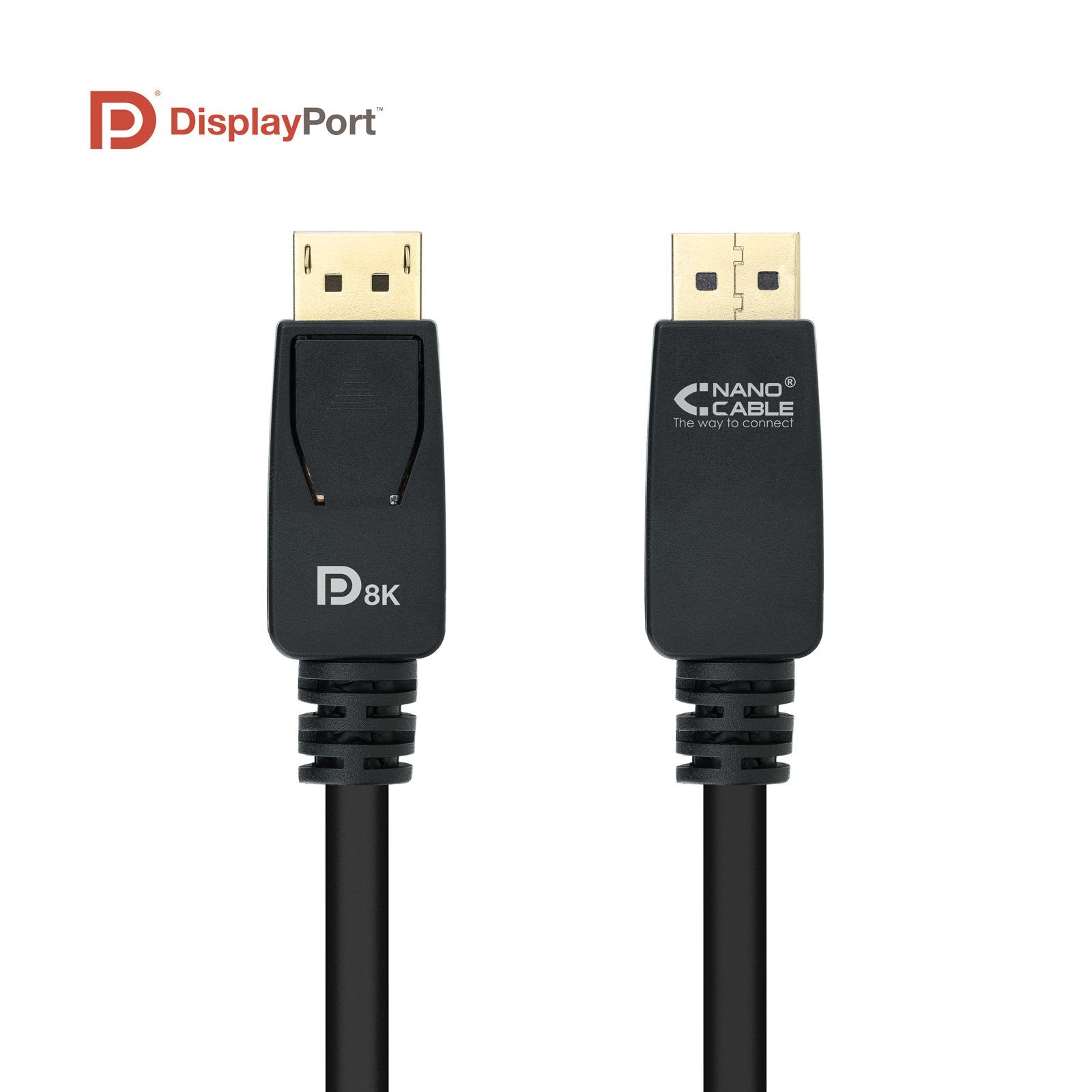 Nanocable Cable Displayport 1.4 Macho A Displayport 1.4 Macho 3m - Certificado Vesa - Negro