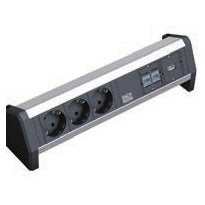 Bachmann Desk 1 3 X Steckdosen Strom, Gst18