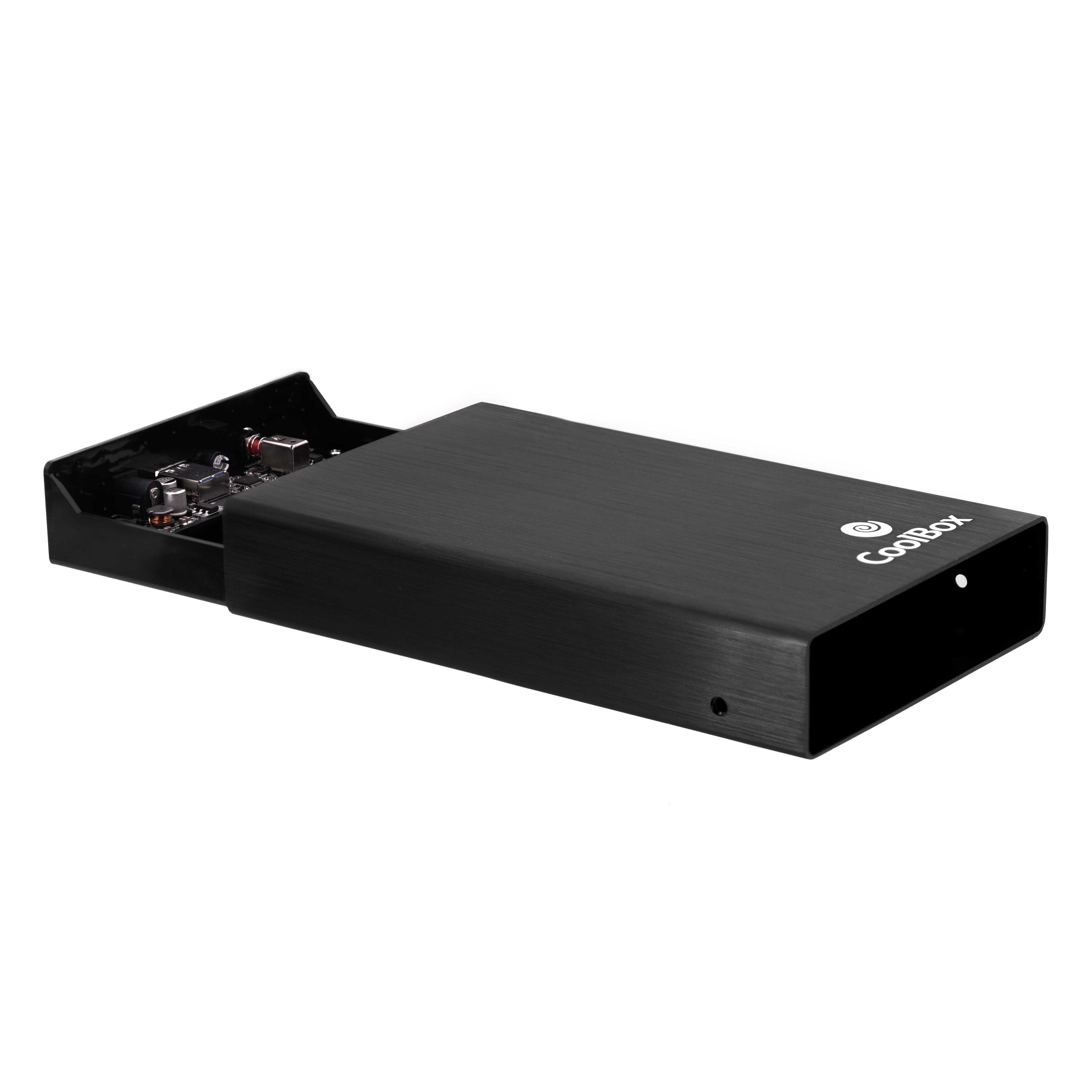 Caja Hdd 3.5" Coolbox Sca-3533 Usb3.0 Negra Alum