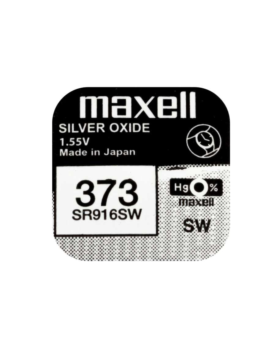 Maxell Caja 10 Pila Oxido Plata (373) Sr916sw Blister*1 Eu 0% Mercurio