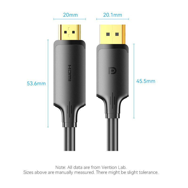 EAN 6922794775756 - Vention HFOBJ adaptador de cable de vídeo 5 m HDMI tipo A (Estándar) DisplayPort Negro imagen 8