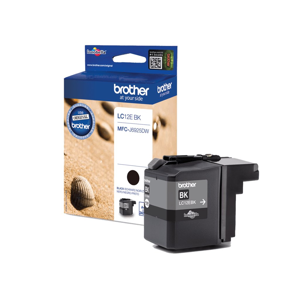 Brother Lc12ebk Capacidad Xl Negro Original Cartucho De Tinta Para Brother