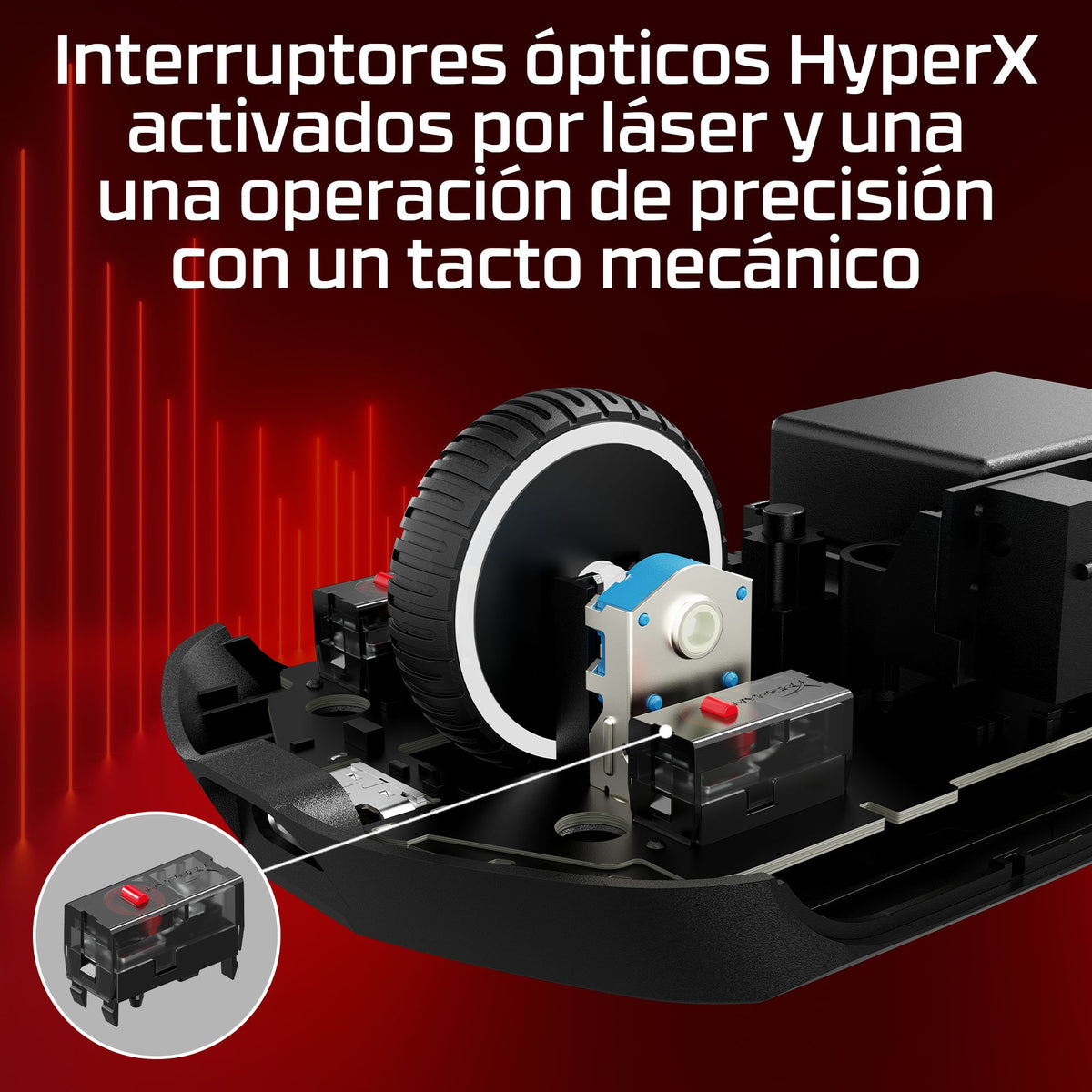 EAN 0198122802432 - HyperX Pulsefire Haste 2 Pro 4k Wireless Gaming Mouse ratón Juego Ambidextro Bluetooth + USB Type-C Óptic imagen 2