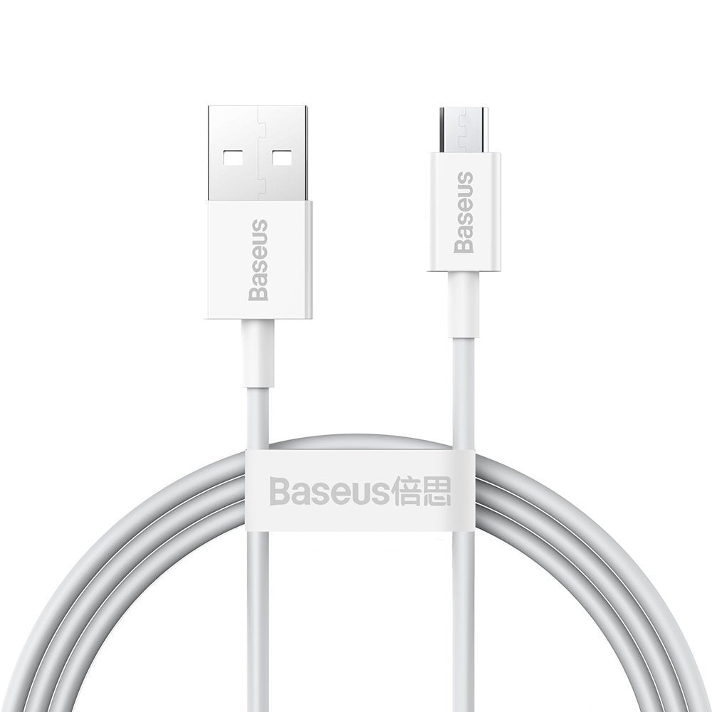 EAN 6953156208490 - Baseus CAMYS-02 cable de teléfono móvil Blanco 1 m USB A Micro-USB B imagen 1