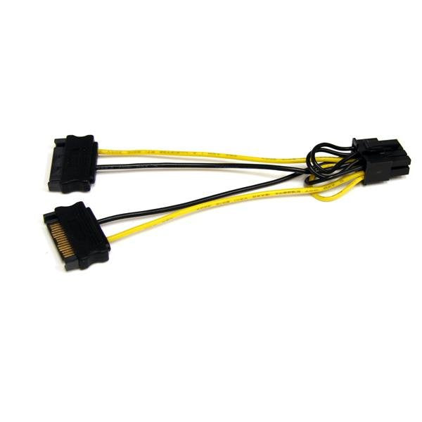 Startech Cable Alimentacion Sata A Conector 8 Pines De Tarjeta Grafica Pci Satpciex8adp