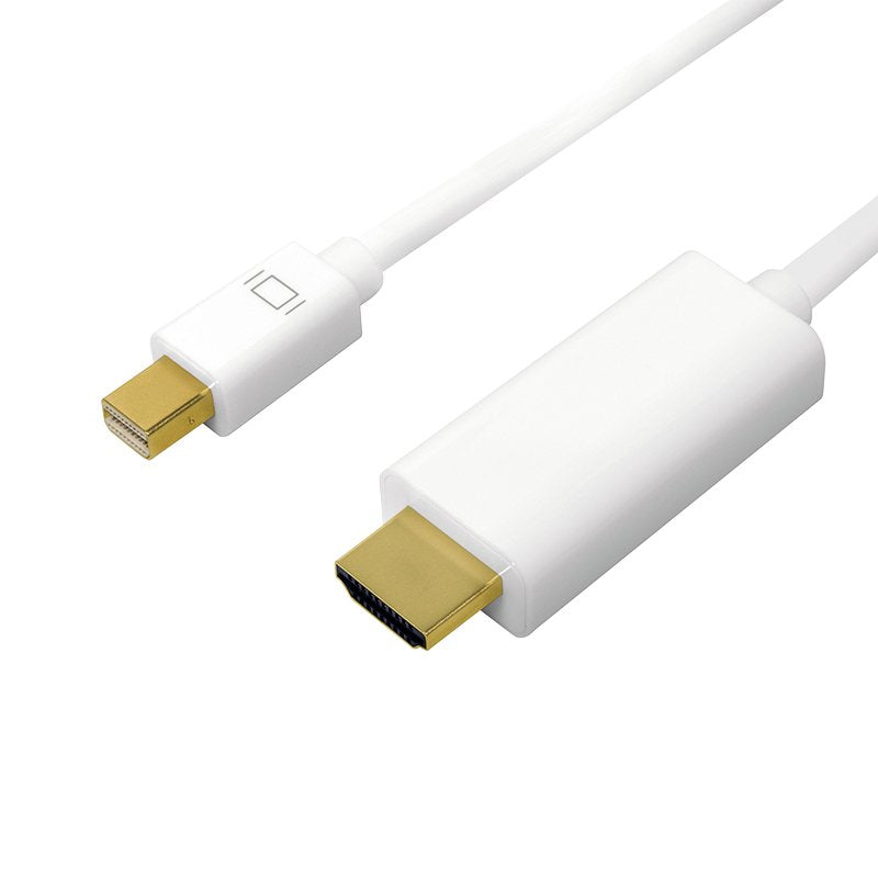 EAN 4052792052268 - LogiLink CV0124 adaptador de cable de vídeo 3 m Mini DisplayPort HDMI tipo A (Estándar) Blanco imagen 1