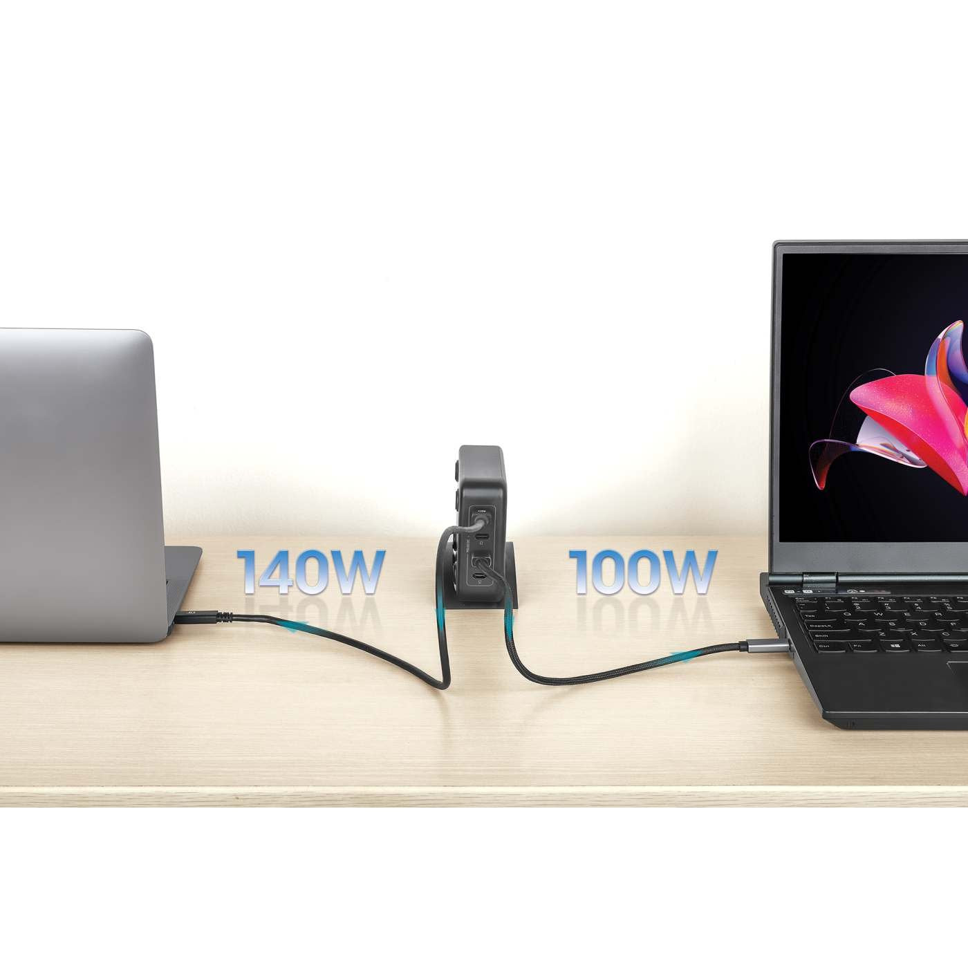 Manhattan 4-Port Gan Usb Power Delivery-Lademation 240w