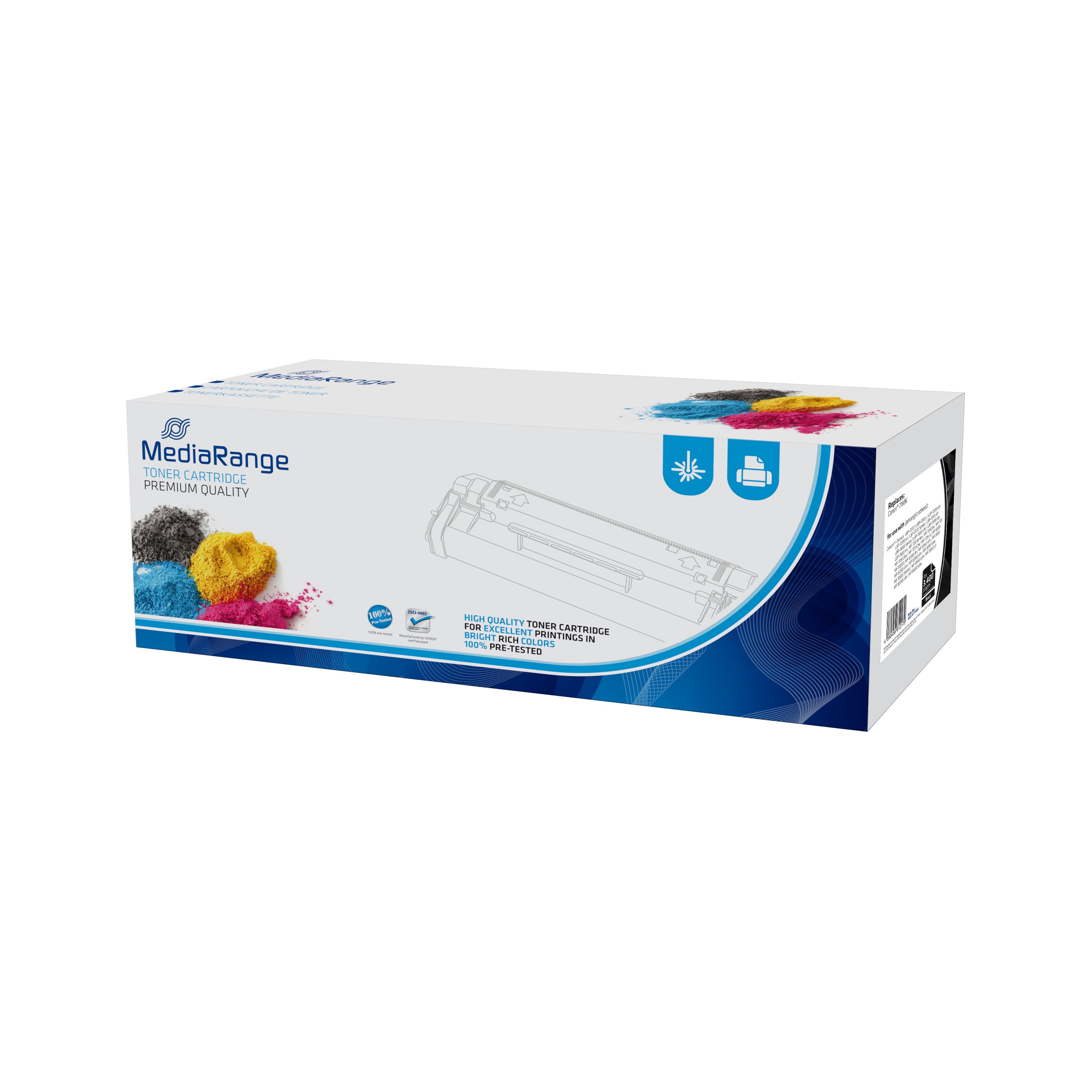 EAN 4260459612179 - MediaRange MRCAT718BK cartucho de tóner 1 pieza(s) Negro imagen 1