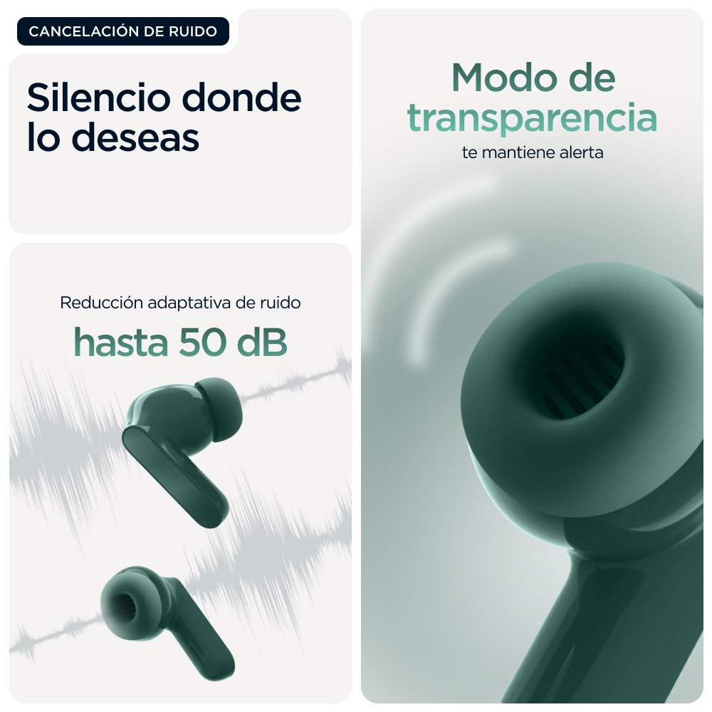 EAN 0840493607030 - Motorola Moto Buds Bass Auriculares True Wireless Stereo (TWS) Dentro de oído Llamadas/Música Bluetooth V imagen 12