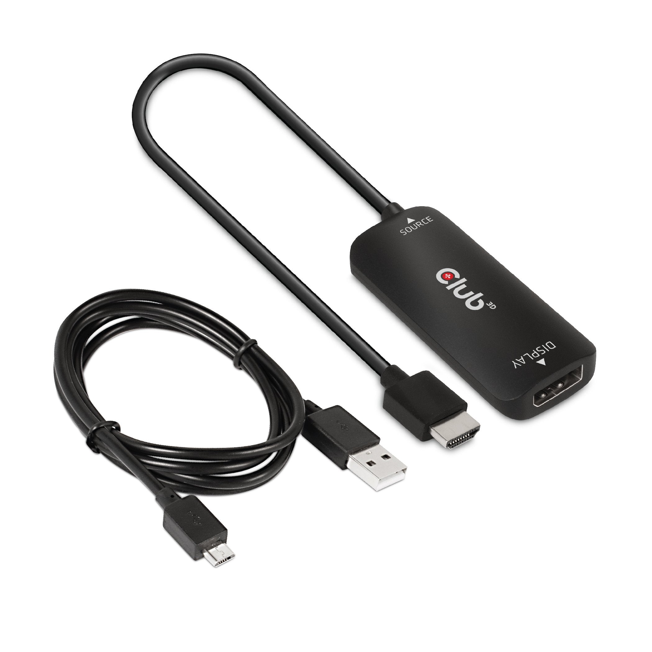EAN 8719214472498 - CLUB3D CAC-1335 adaptador de cable de vídeo 1 m HDMI + USB DisplayPort Negro imagen 4