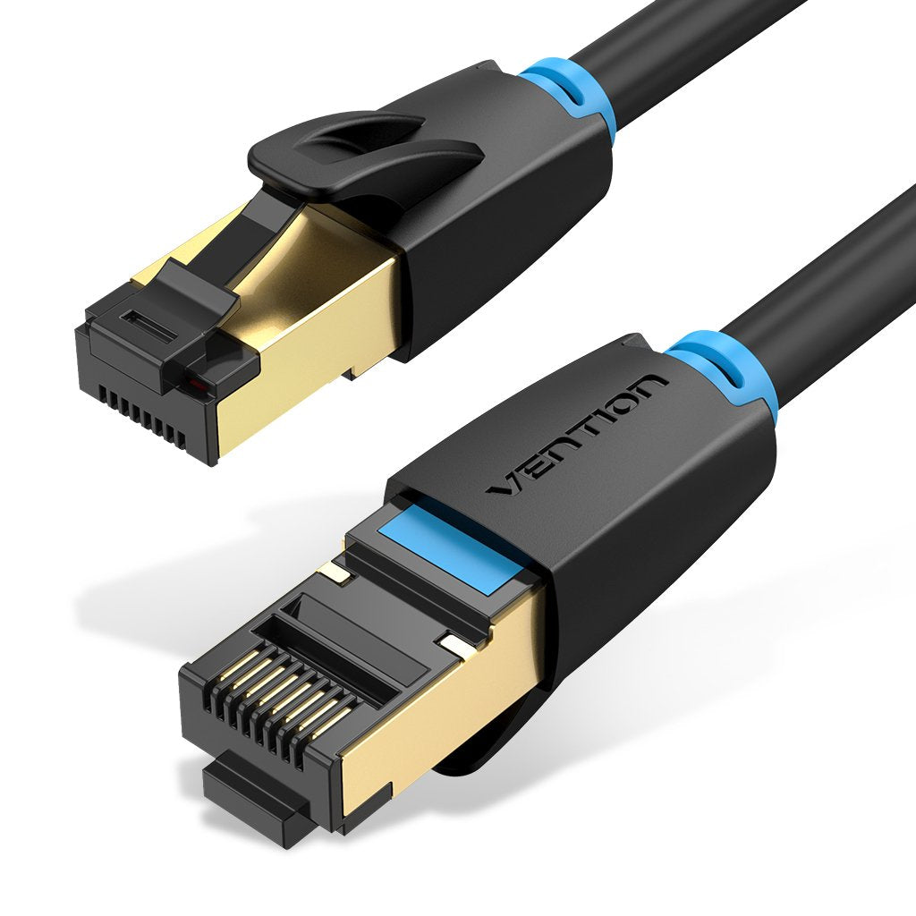 Cable De Red Rj45 Sftp Vention Ikabd Cat.8 50cm Negro