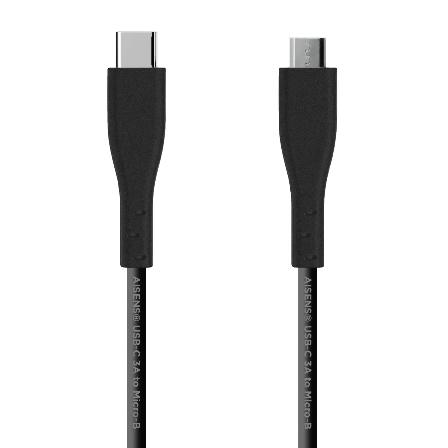 Aisens Cable Usb 2.0 3a - Tipo Usb-C/M-Micro B/M - 2m - Negro