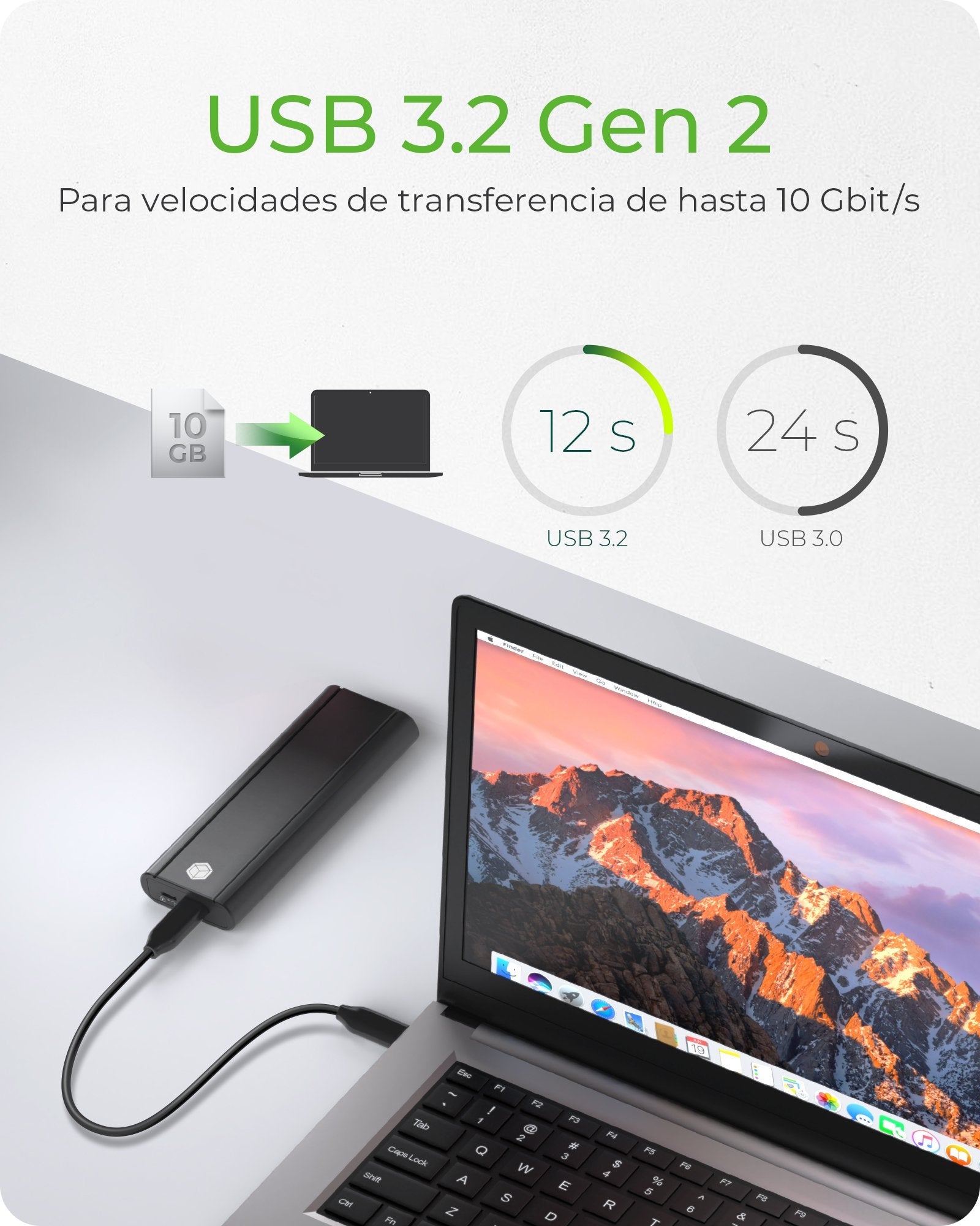 EAN 4250078172925 - ICY BOX IB-1807MT-C31 Caja externa para unidad de estado sólido (SSD) Negro M.2 imagen 3