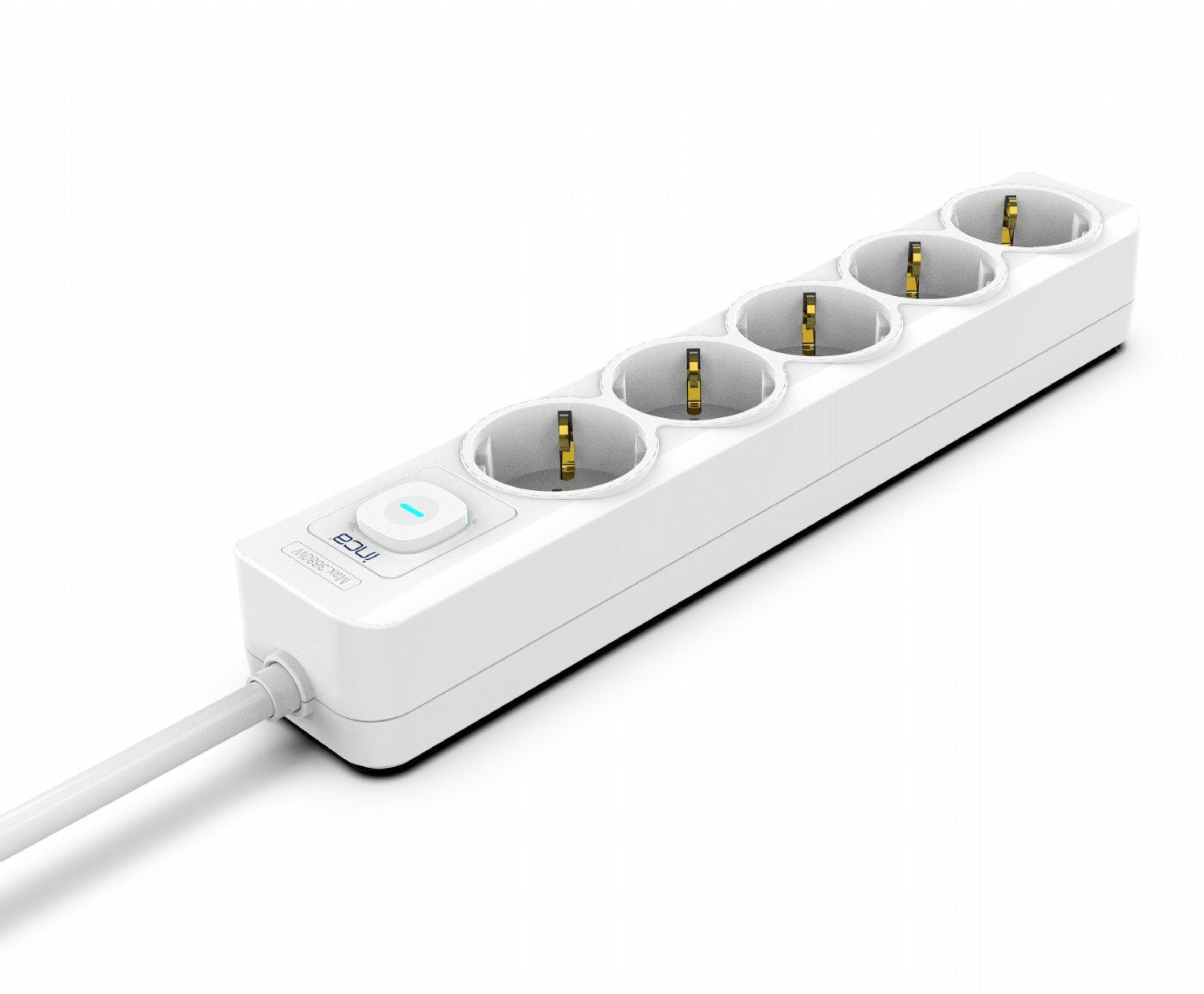 Regleta Inca Ipw-44gb Blanco 5 Salidas Ac 230 V 1,5 M