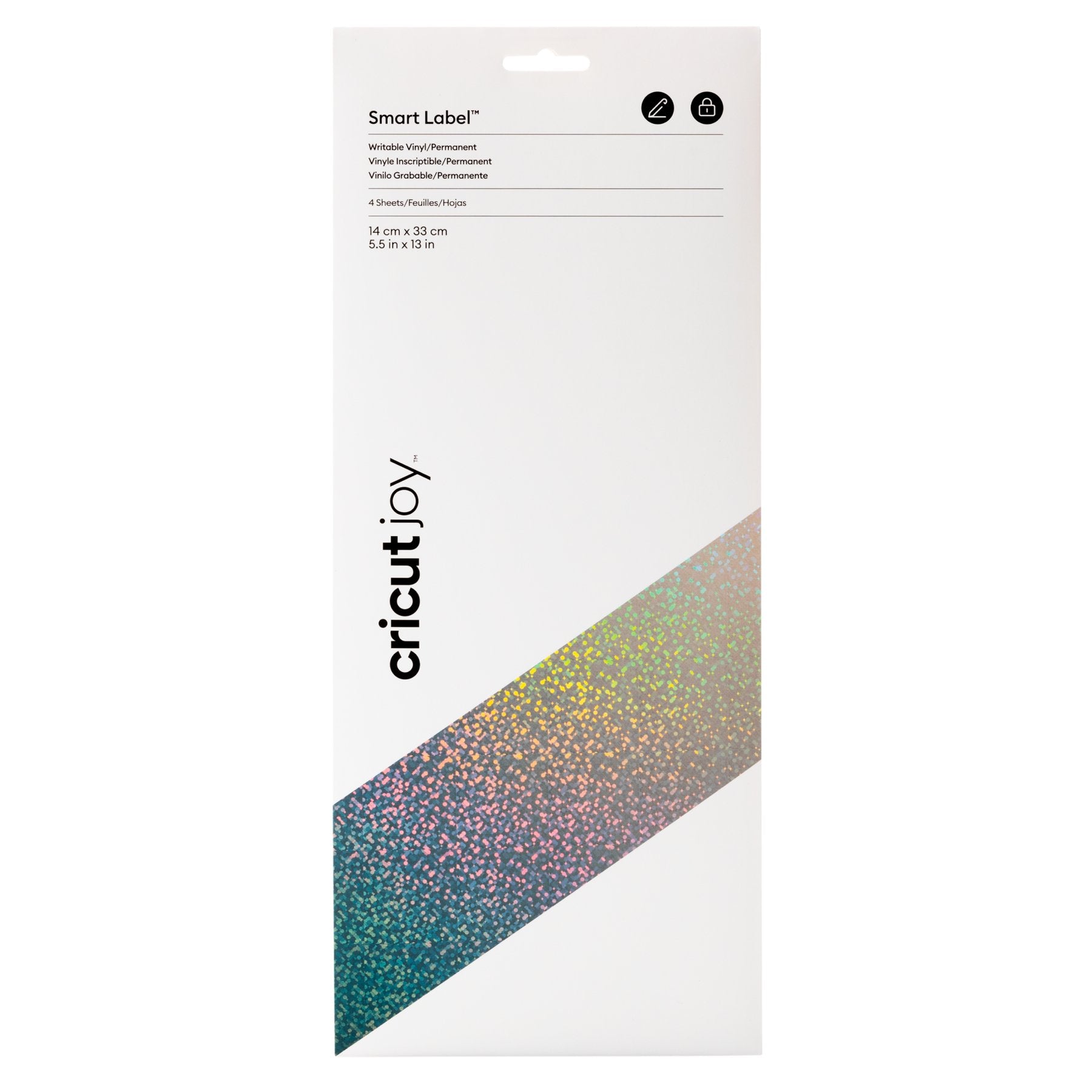 EAN 0093573378928 - Cricut Joy Smart Label Lámina de vinilo de transferencia térmica Vinilo de termotransferencia liso 4 hoja imagen 1