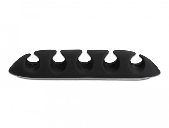 Delock Cablehalter Mit 5 Durchführungen Selbstklebend Set 6 Stück Schwarz Weiss