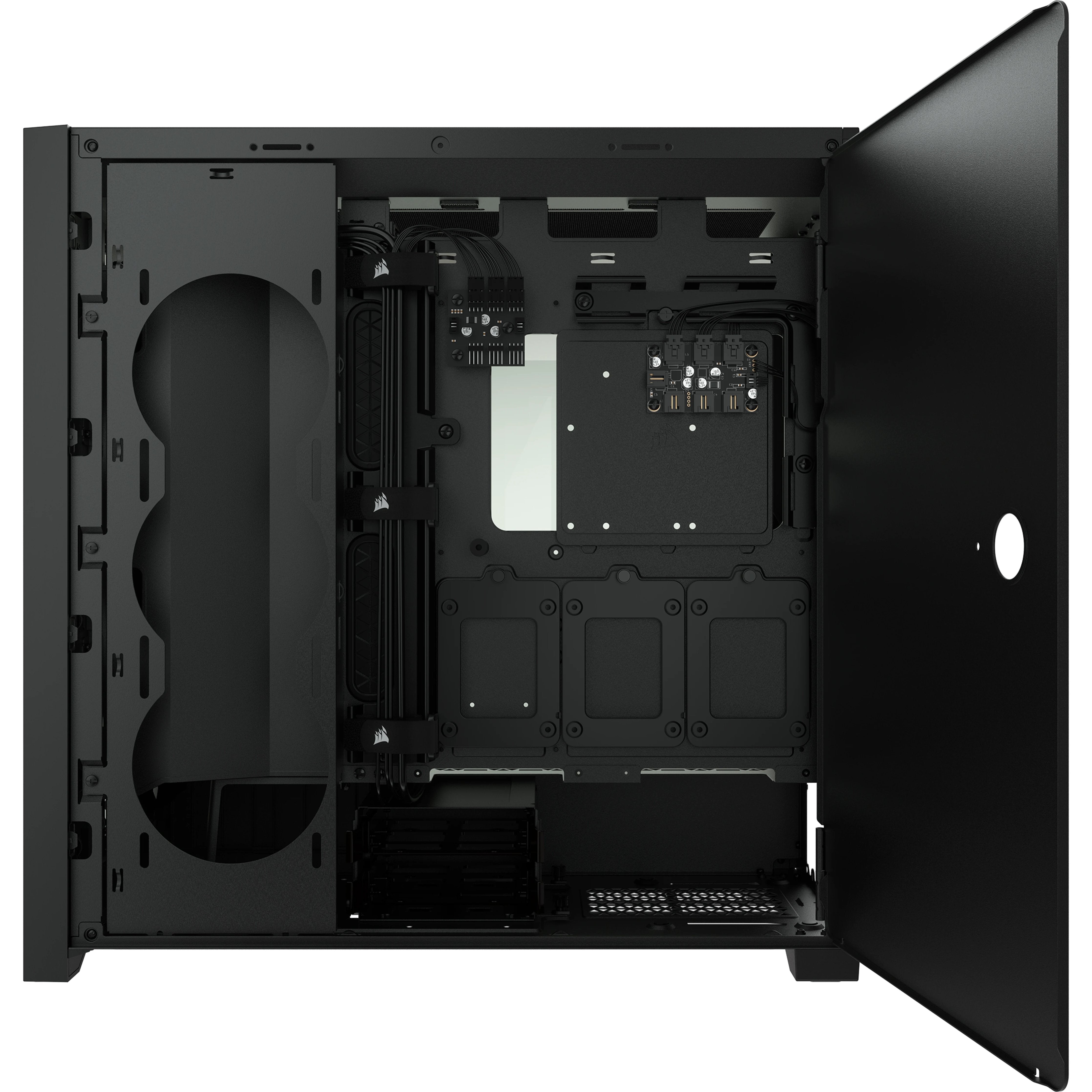 Caja Pc Corsair Icue 5000x Cristal Templado Negra