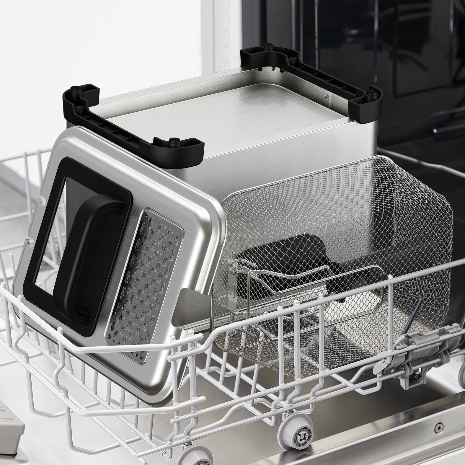 EAN 3045387249212 - Tefal Family Pro FR507D Sencillo 4 L Independiente 2400 W Freidora Acero inoxidable imagen 8