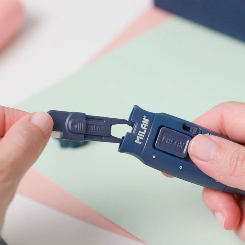 Milan Cutter Hoja Cerámica Stick Serie 1918 Blíster Azul Marino