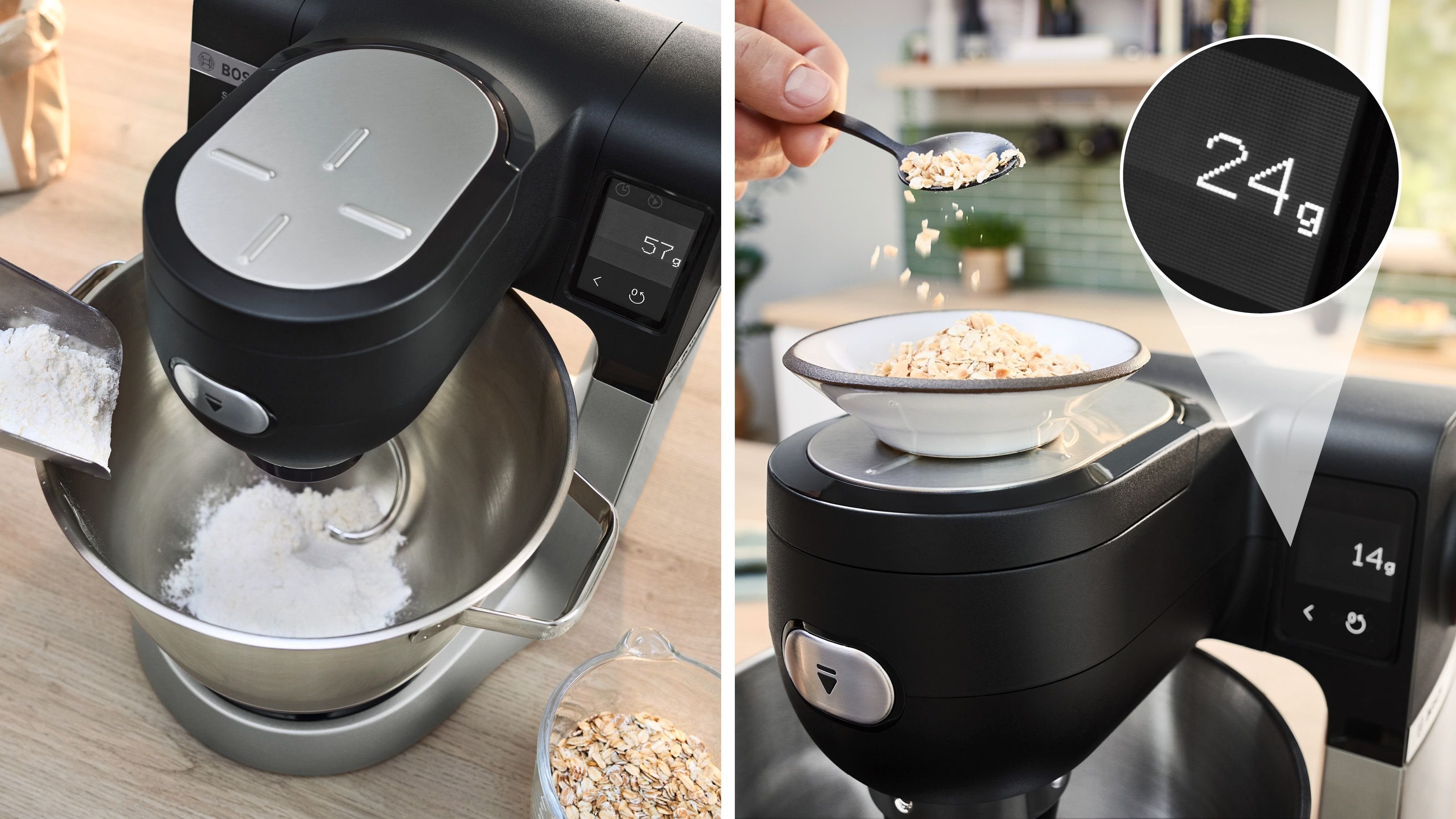 EAN 4242005424696 - Bosch Serie 6 MUMS6ZS17 robot de cocina 1600 W 5,5 L Negro, Acero inoxidable imagen 2
