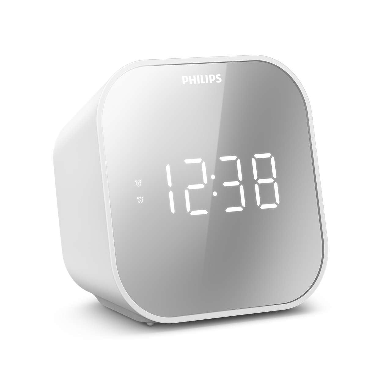 Philips Tar4406/12 Reloj Despertador Digital Blanco