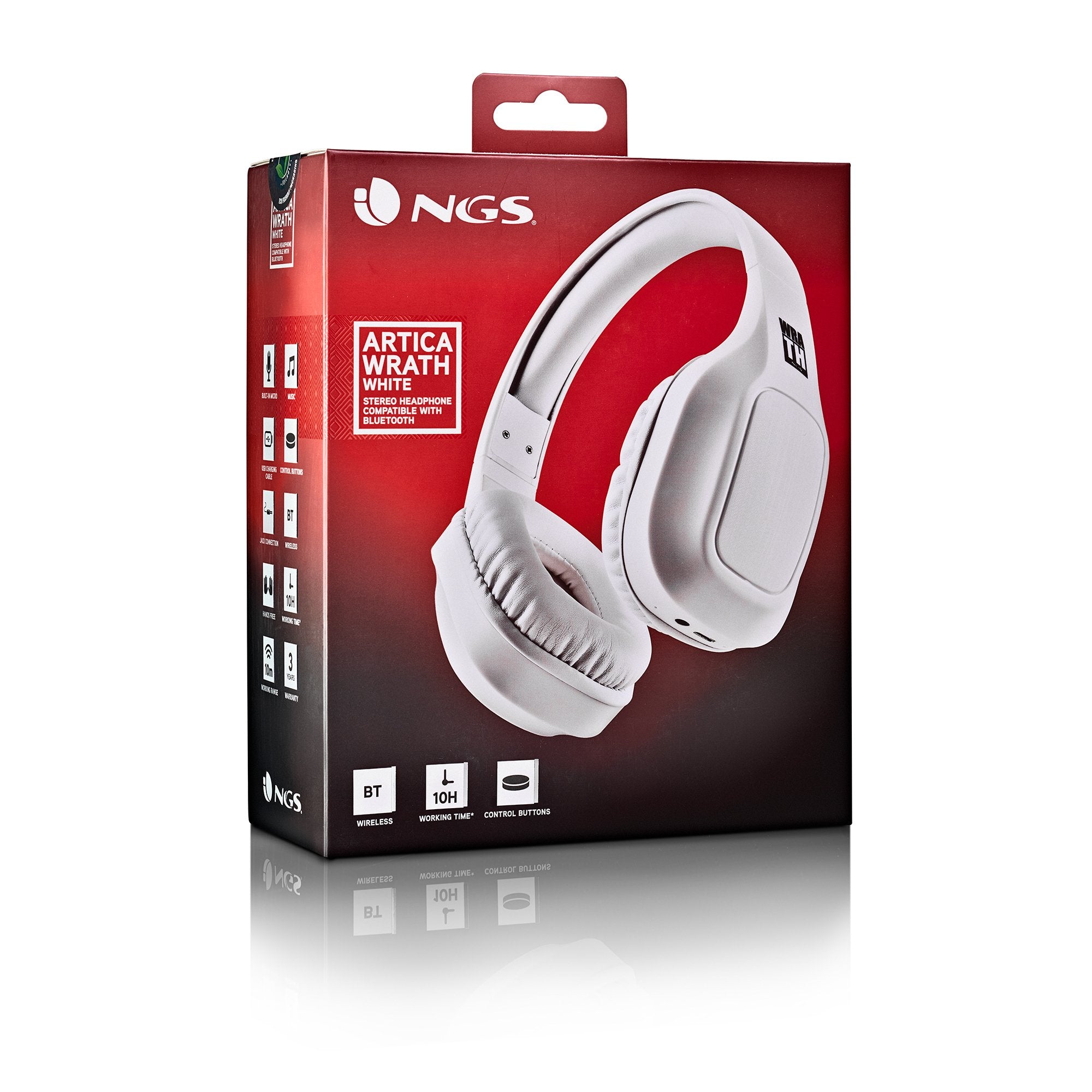 EAN 8435430621556 - NGS ARTICA WRATH Auriculares Inalámbrico y alámbrico Diadema Llamadas/Música USB Tipo C Bluetooth Blanco imagen 9