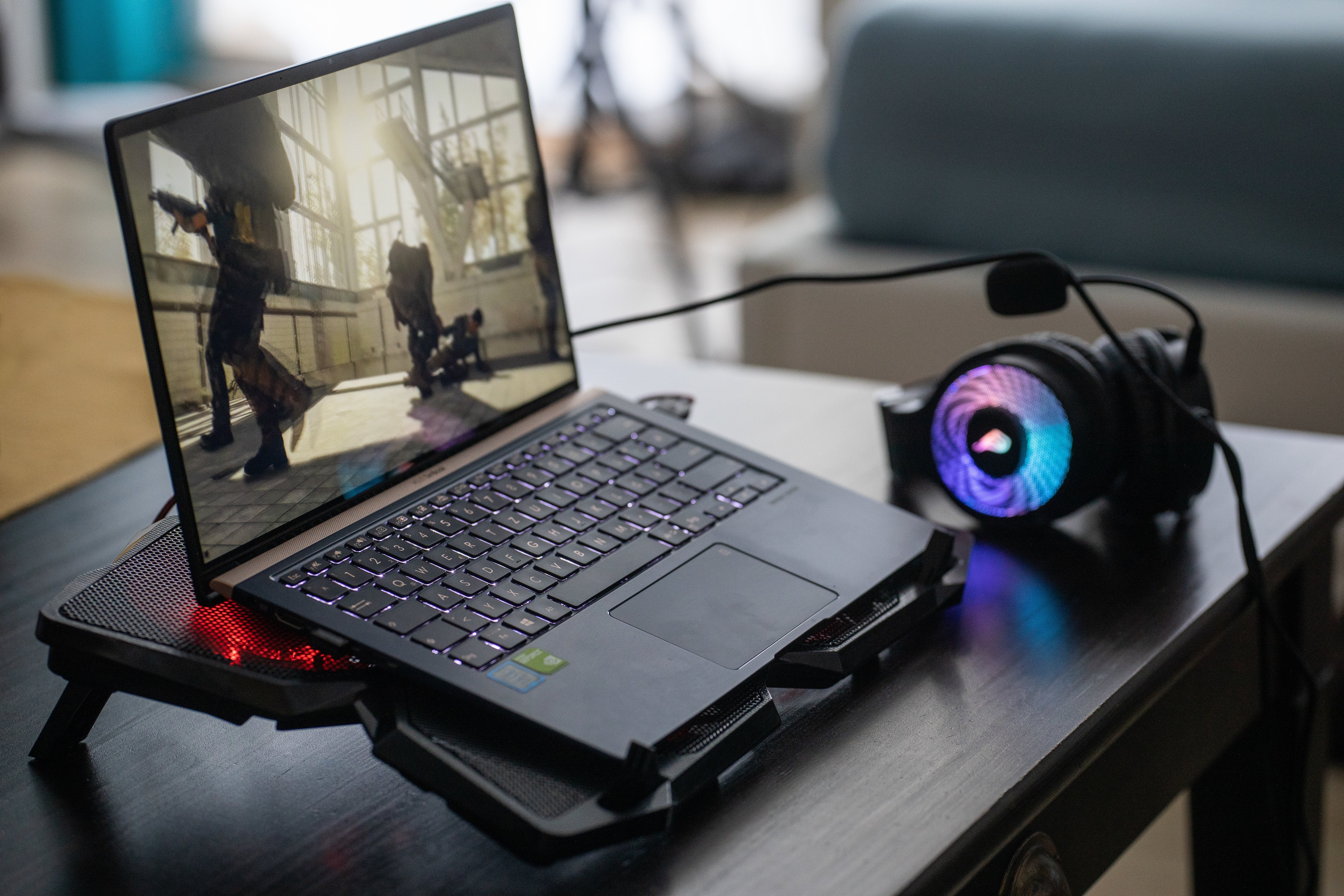 Verbatim Soporte Para Portatil Surefire Bora Gaming Laptop Cooling Pad Red