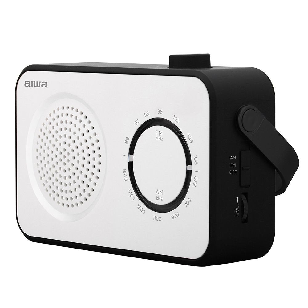 EAN 8435256896855 - Aiwa R-190BW radio Portátil Analógica Negro, Blanco imagen 3