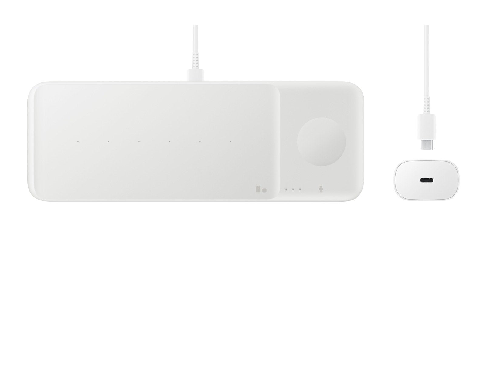EAN 8806090706219 - Samsung Wireless Charger Trio Auriculares, Smartphone, Reloj inteligente Blanco USB Cargador inalámbrico imagen 7
