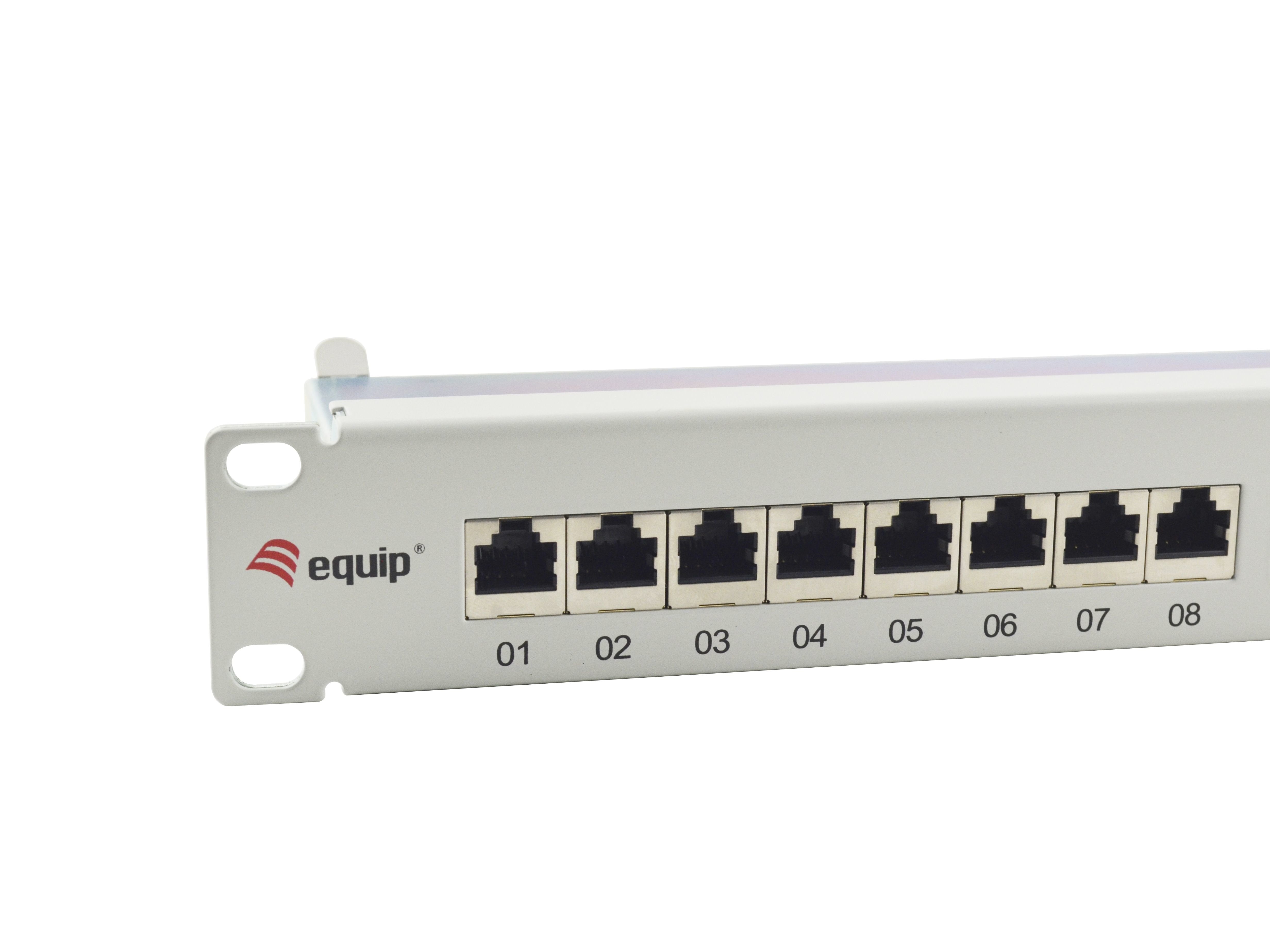 Equip Patchpanel 24x Rj45 Cat6a 19" 1he Gris