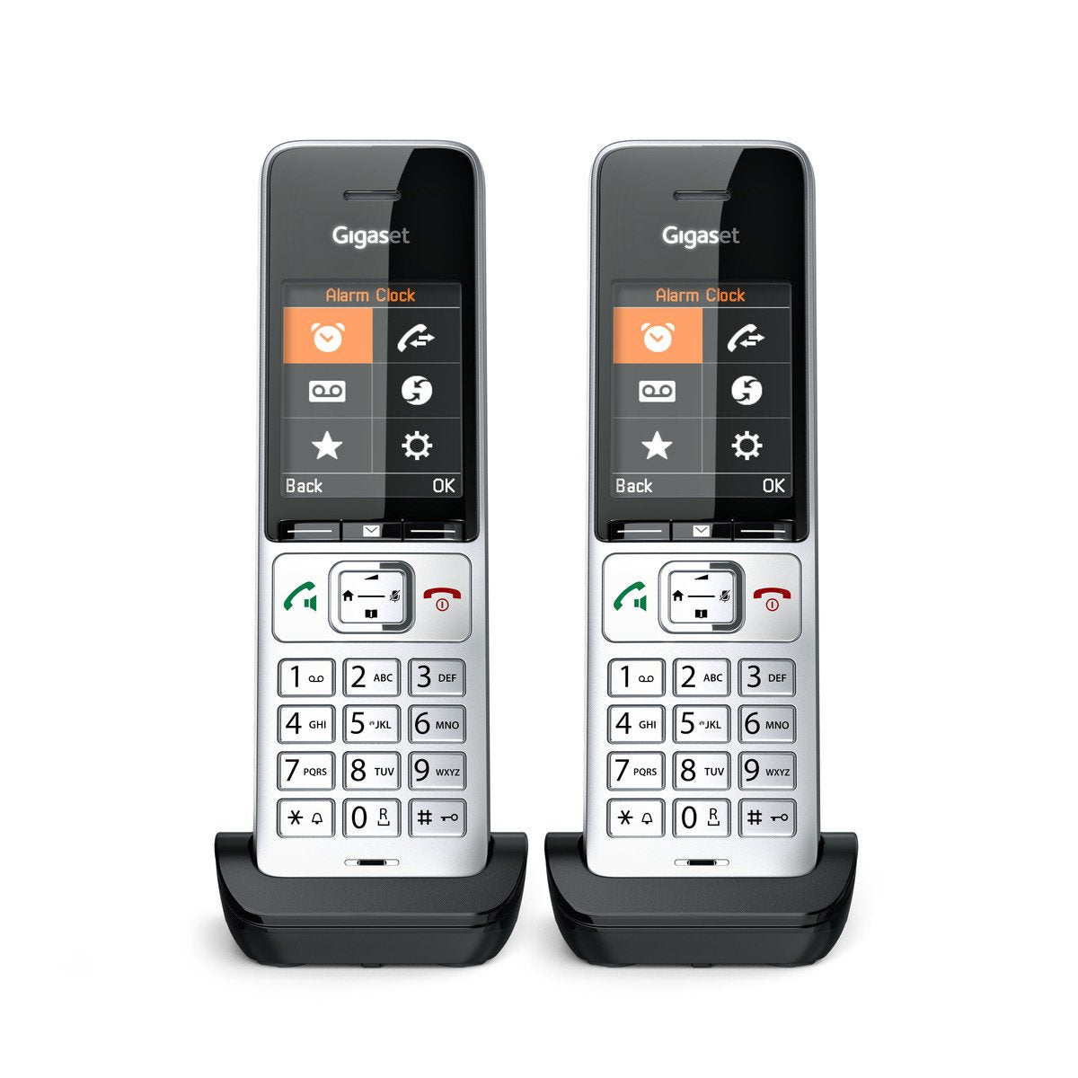 EAN 4250366866079 - Gigaset COMFORT 500HX duo Teléfono DECT/analógico Identificador de llamadas Negro, Plata imagen 1