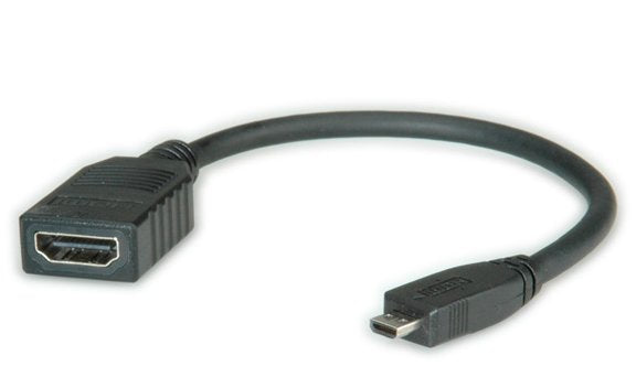 Roline Hdmi High Speed Cable Mit Ethernet Hdmi Bu - Micro Hdmi St 0,15m
