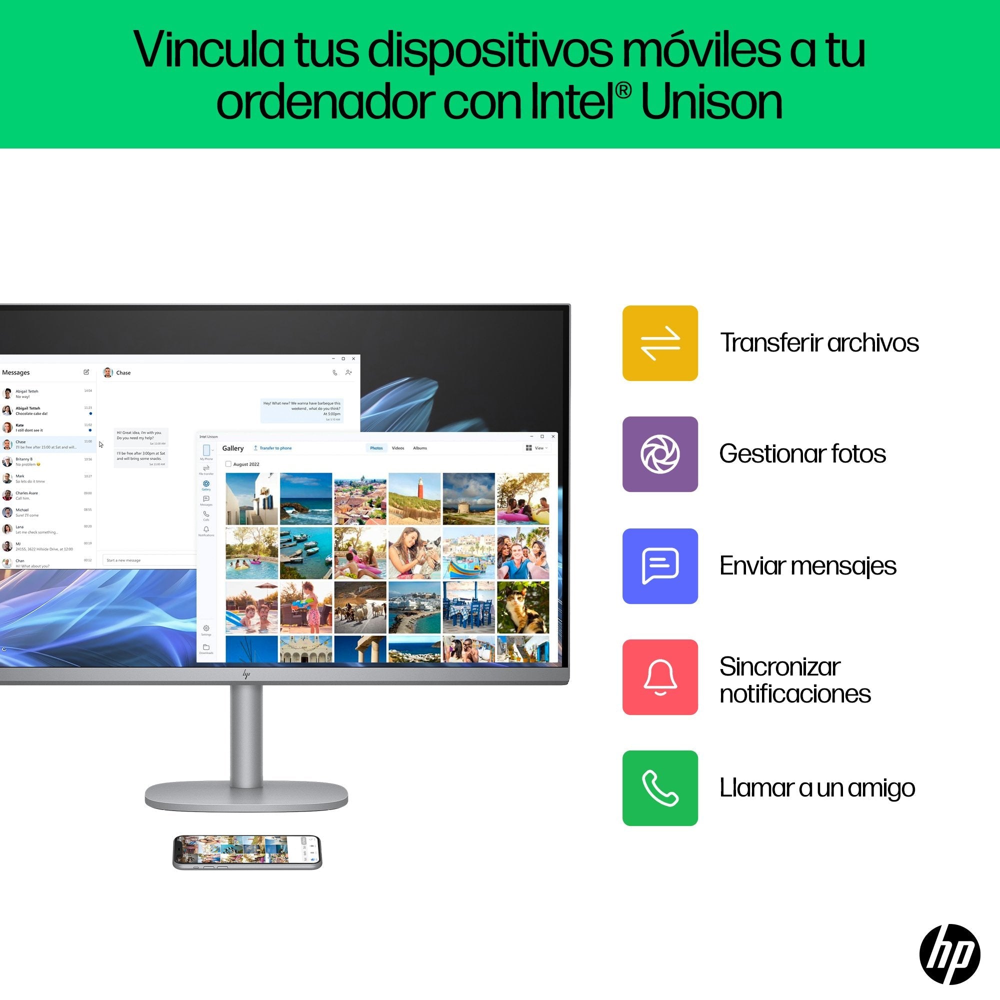 Pc All In One Hp 32-C0022ns Intel Core Ultra 5-125u 16gb 1tb Ssd 32' Win11