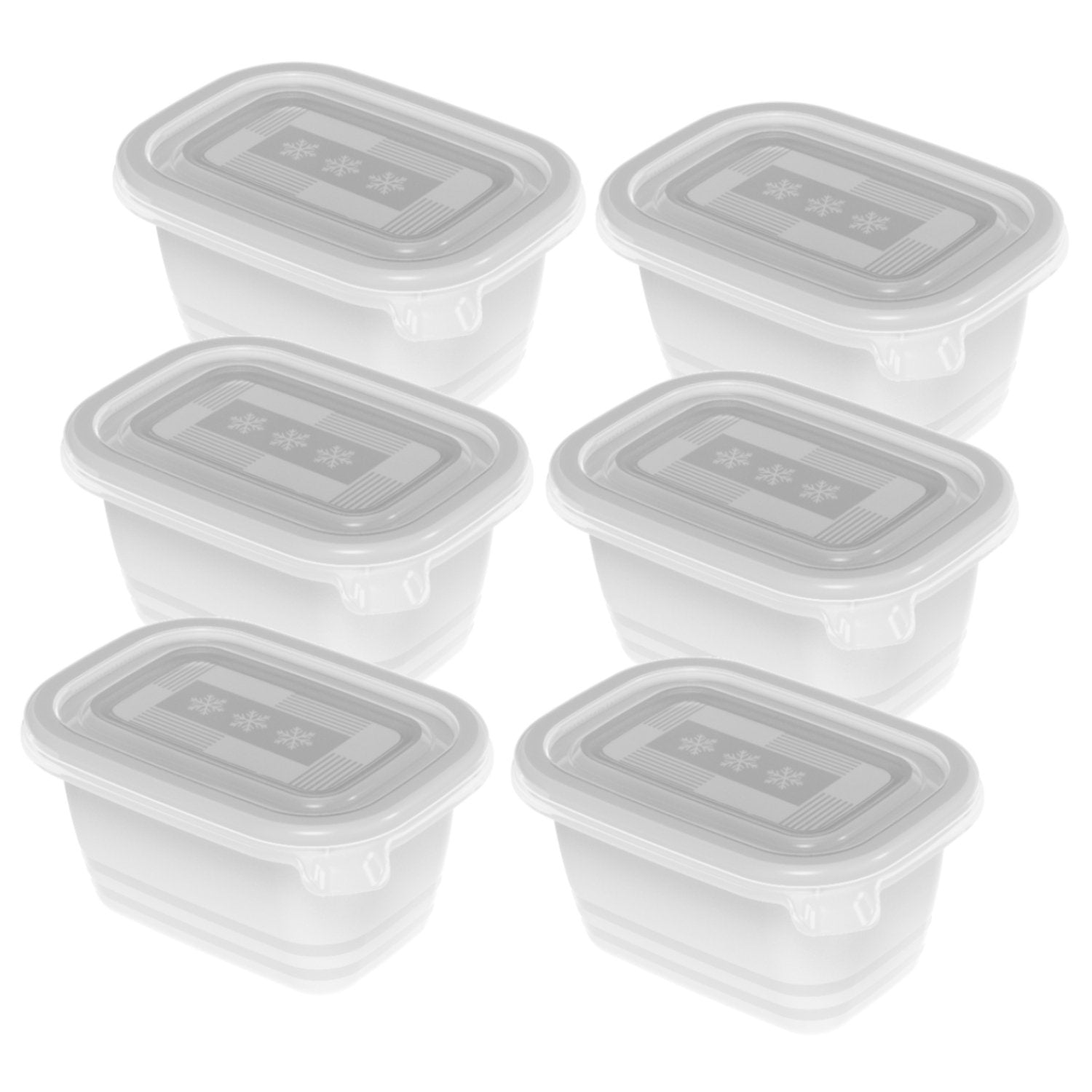 EAN 7610859222770 - Rotho 1759000096 recipiente de almacenar comida Rectangular Caja 0,25 L Transparente, Blanco 6 pieza(s) imagen 1