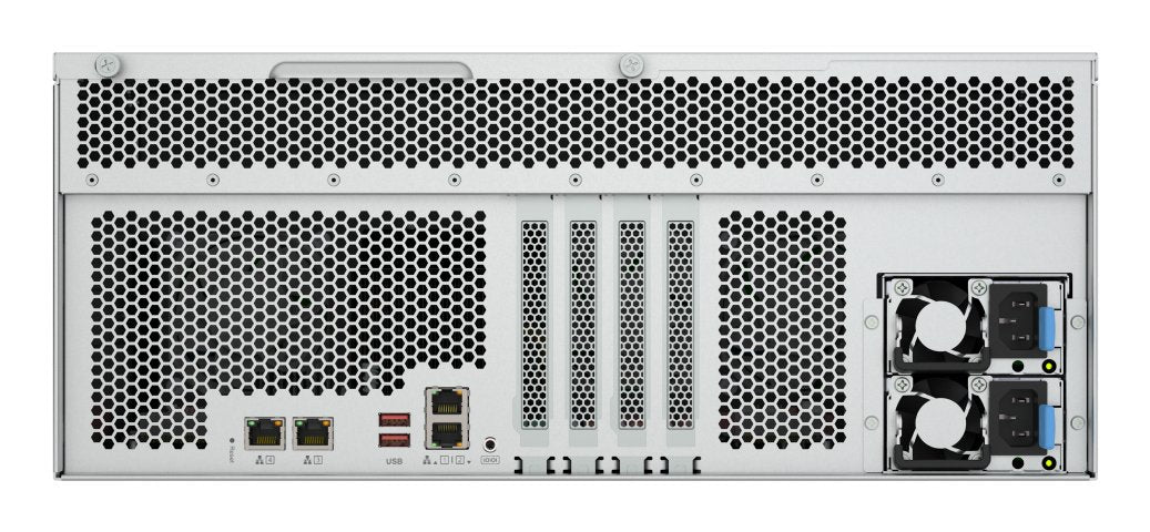 Servidor Nas Qnap Ts-H2477xu-Rp 24 Compartimentos Montaje En Bastidor Sata 6gb/S Raid 0 1 5 6 10 50 60 Jbod Ram 32 Gb Gigabit Ethernet / 2.5 Gigabit Ethernet / 10 Gigabit Ethernet Iscsi Soporta 4u