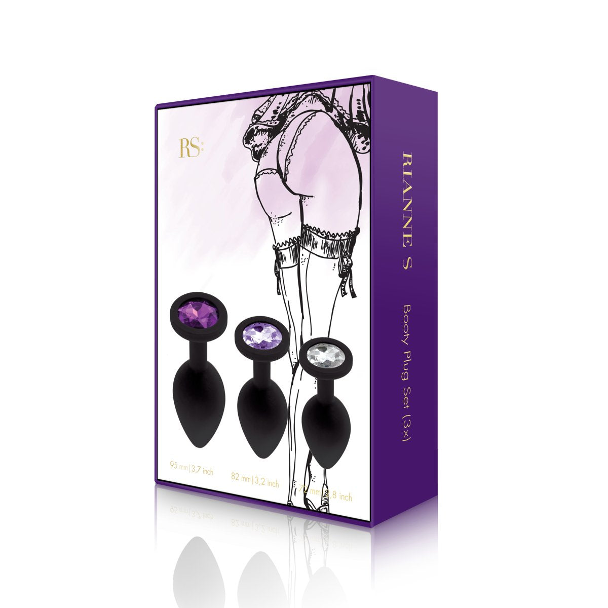 Rs - Soiree Set De 3 Plug Anales Negros