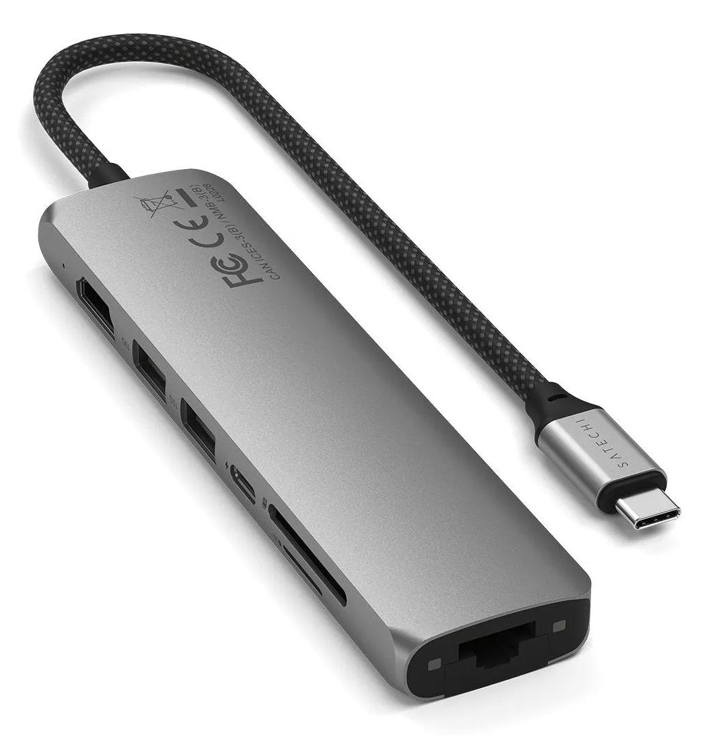 EAN 810086361496 - Satechi ST-P7SM hub de interfaz USB Tipo C 10000 Mbit/s Gris imagen 5