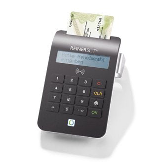 Reiner Sct Cyberjack Rfid Komfort Lector De Tarjeta Inteligente Negro Usb 2.0