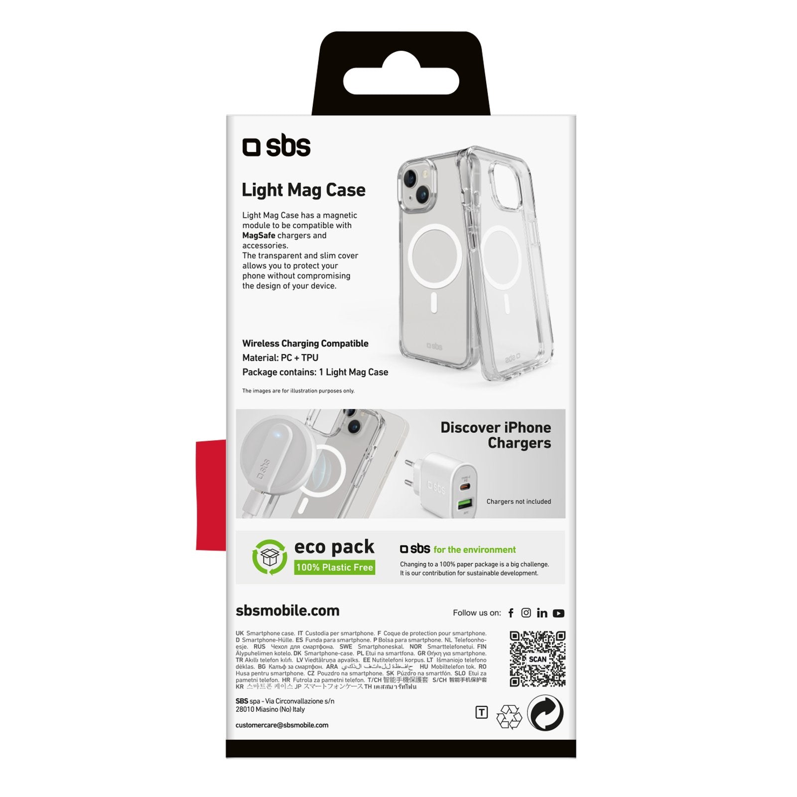 EAN 8018417449376 - SBS TELIGMAGIP1561T funda para teléfono móvil 15,5 cm (6.1") Transparente imagen 4