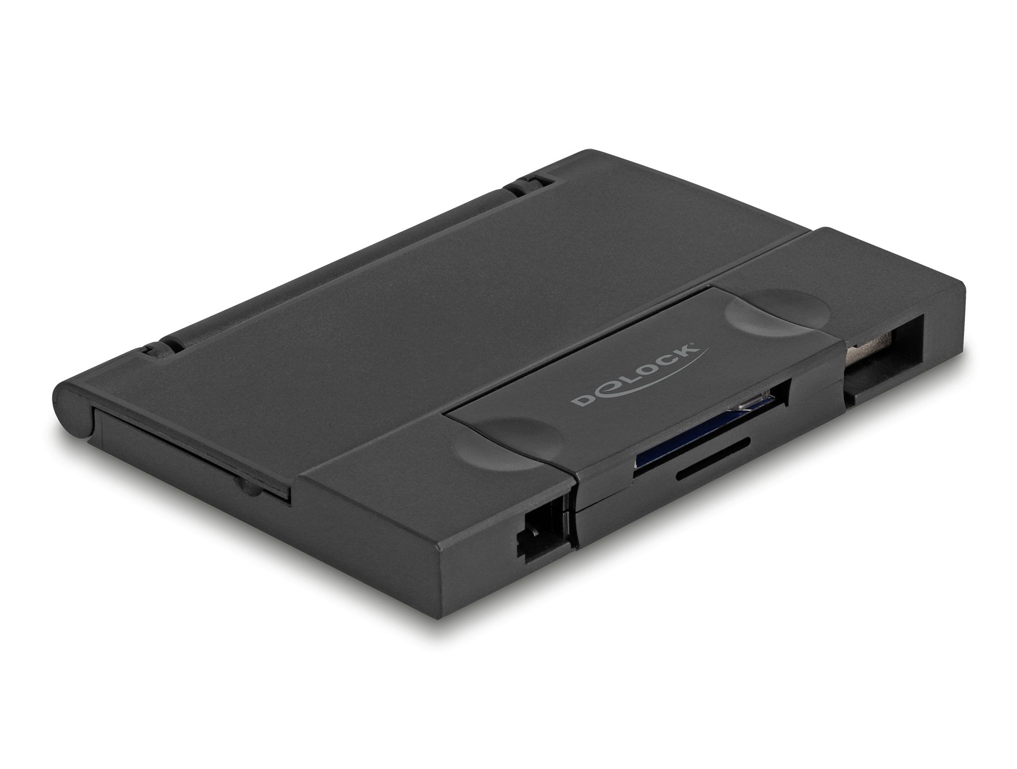 Delock Card Reader Usb 5 Gbps Usb Type-C Typ-A Für Sd Und Micro Sd Speicherkarten Mit Praktischem Speicherkarten Etui - Schwarz