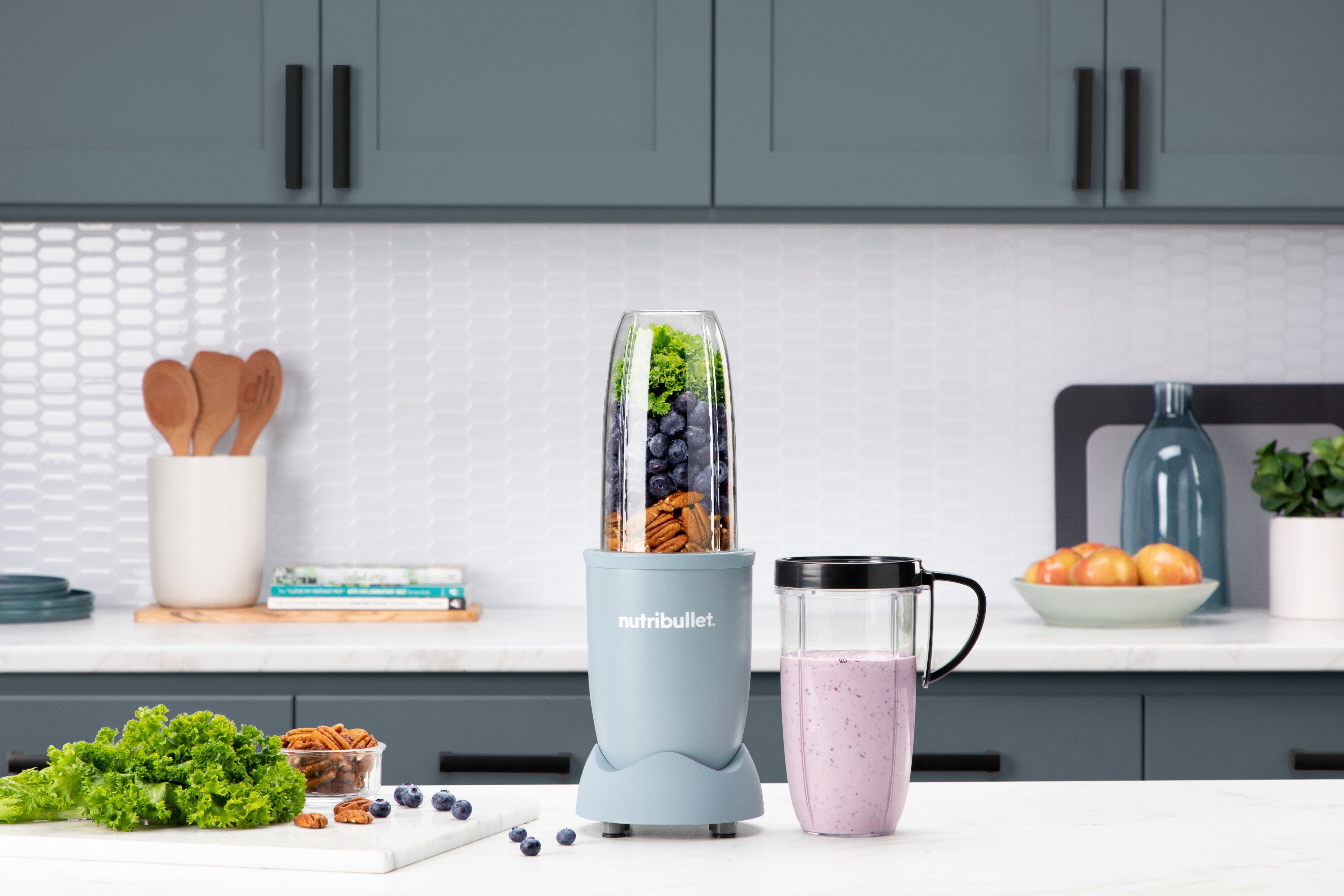 Batidora Nutribullet Nb 907 Masl Gris Mate Azul